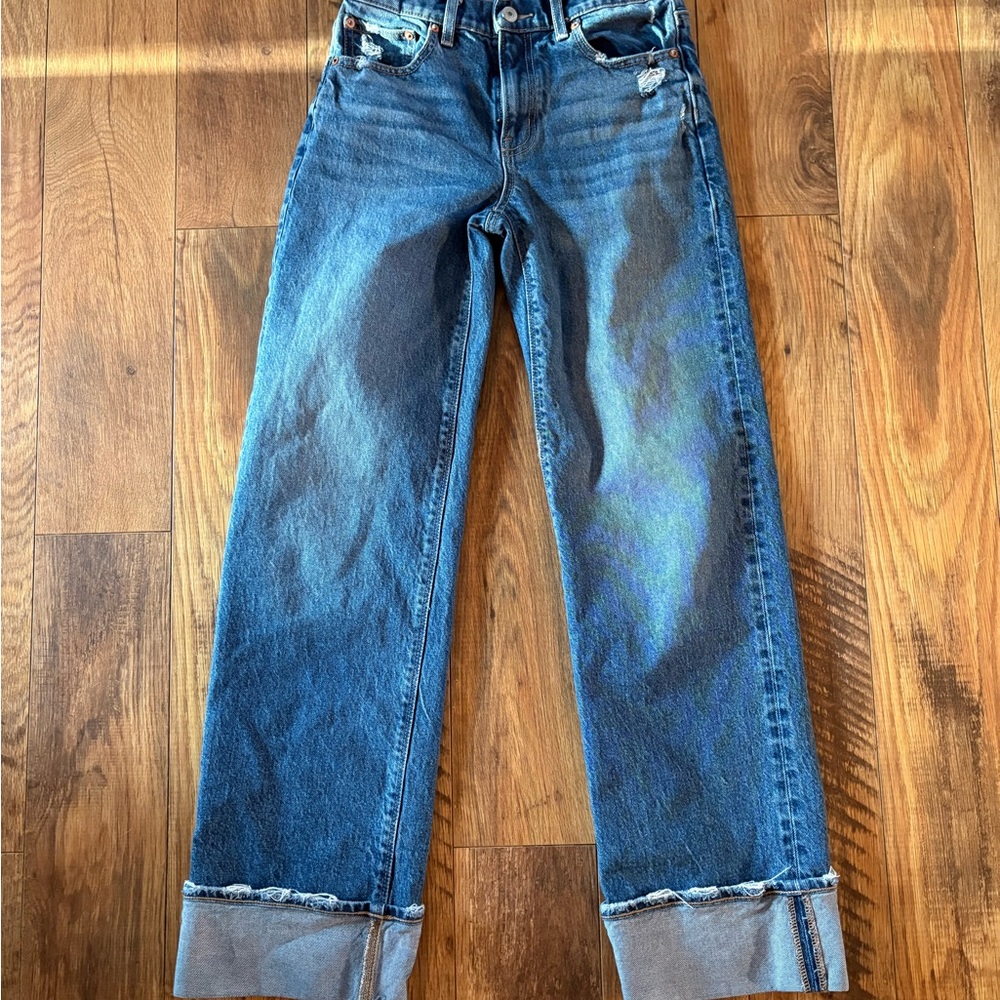 American Eagle Outfitters Straight Leg Blue Jeans